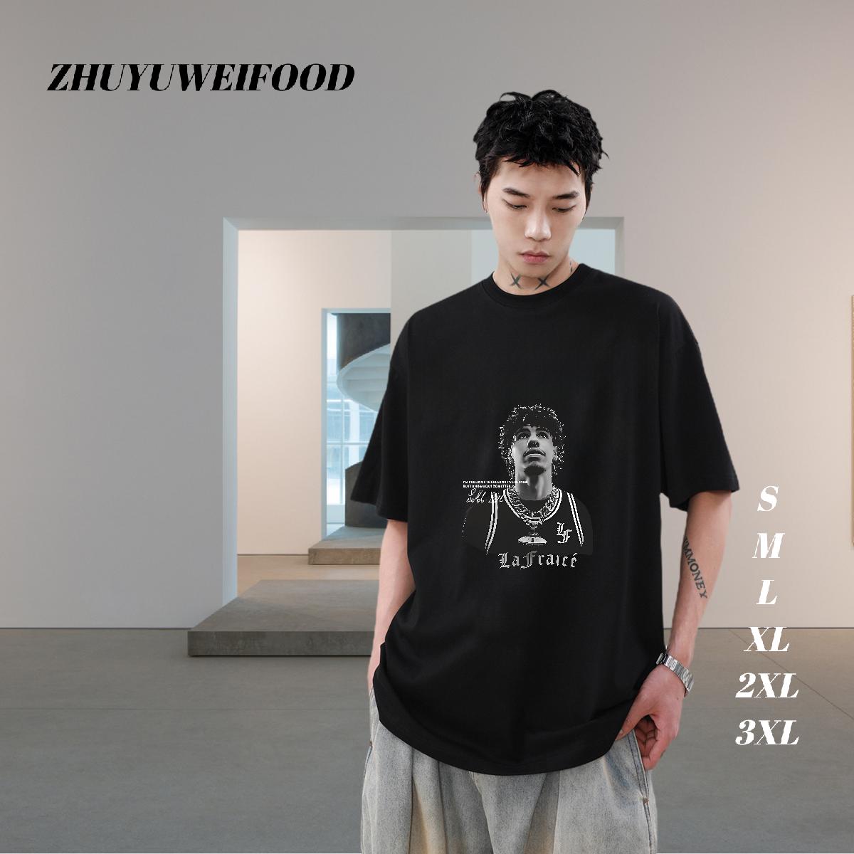 Loose Fit Man T Shirts Hip Hop Street Breathable Crew Neck Men Clothes T-Shirt New Designer Custom Tees