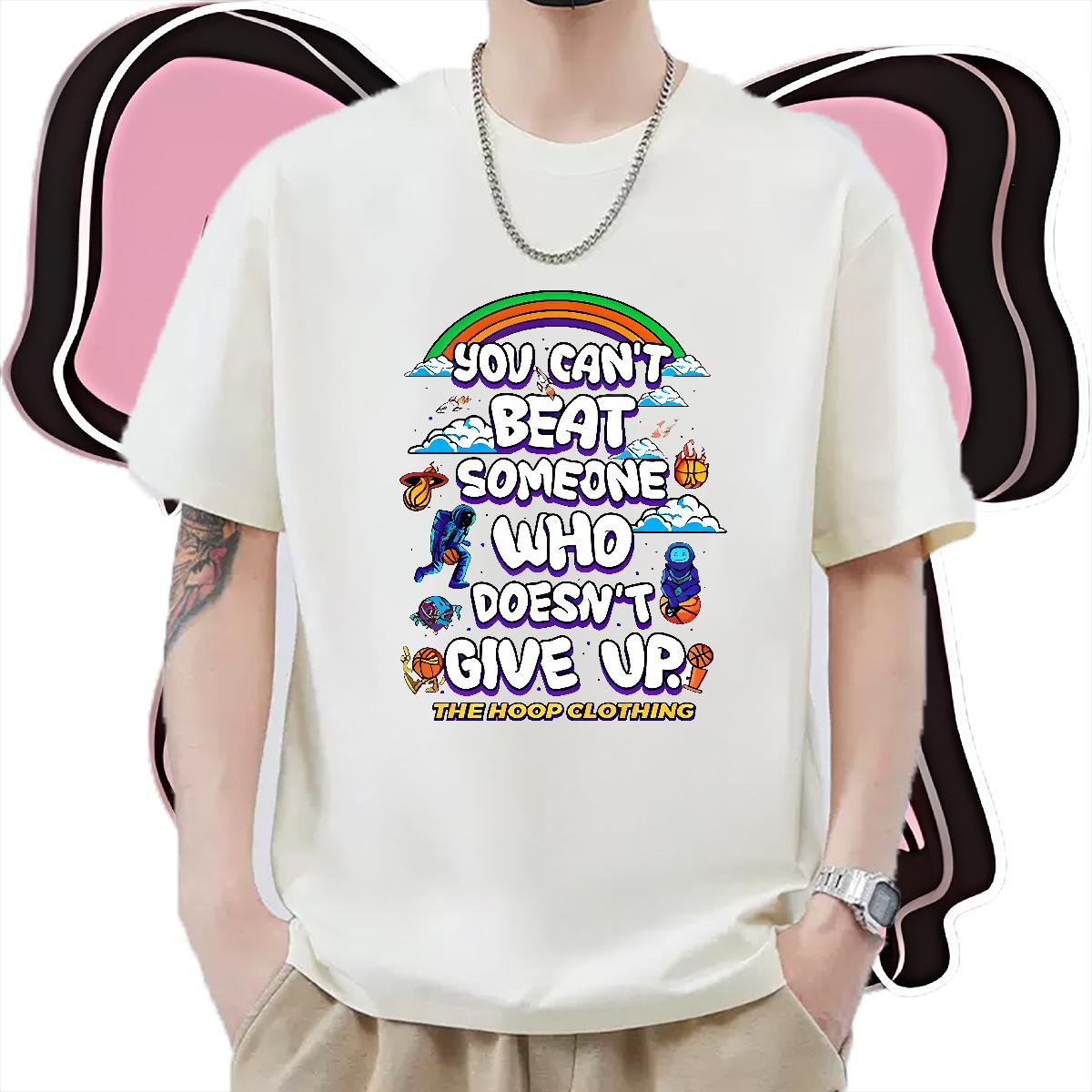 New Man T Shirts DIY Printed Street Casual Tshirt for Man Woman Crew Neck Cotton Breathable Unisex