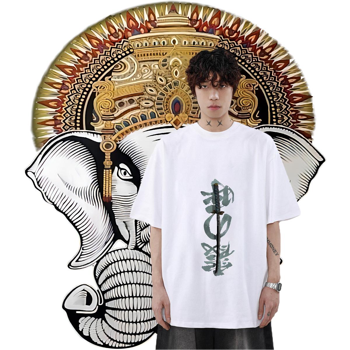 Loose Men Clothes T-Shirt Breathable Crew Neck Cotton Street wear Hip Hop T-Shirts Oversized S-3XL Designer Wear