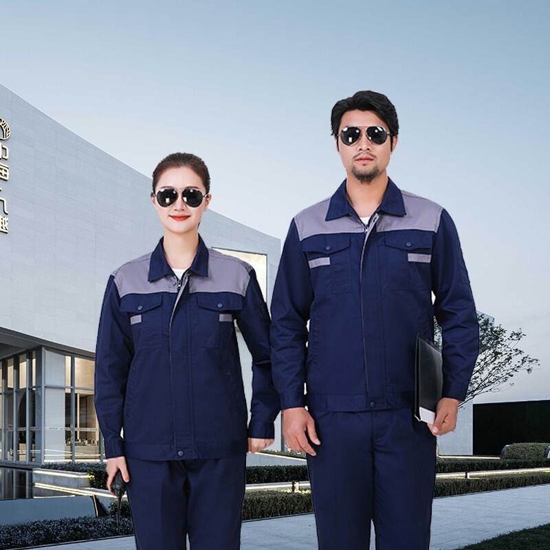 Straight hair dirt resistant set workshop, auto repair, welding, labor protection clothing, men's and women's workwear, embroidered wordsF71