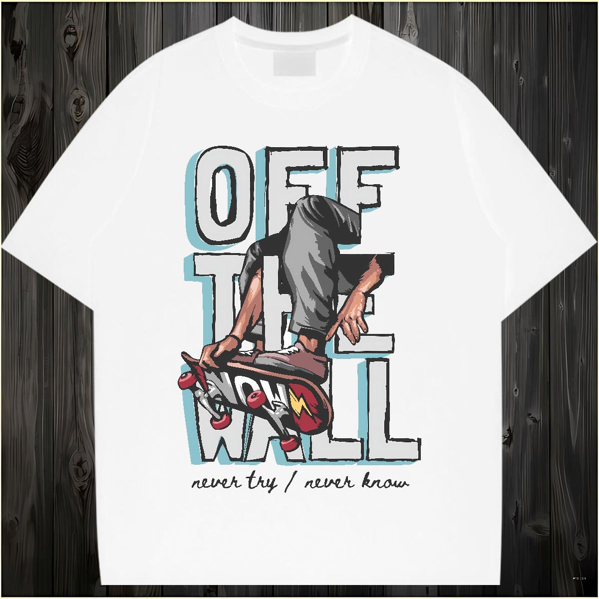 DIY T-Shirts for Men Graffiti Art 100% Cotton 230g Custom Print Plus Size Mens Tshirts Casual Daily Wear Breathable Short Sleeve Unisex Tops Tees