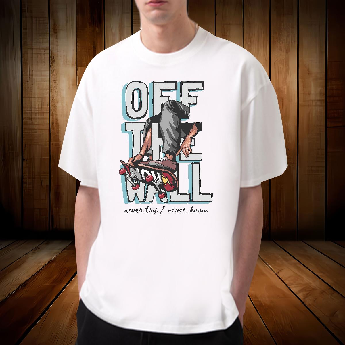 Designer Men Tshirts Graffiti Art 230g 100% Cotton O-Neck Short Sleeve Cotton Beach T Shirts Men DIY Printed Fashion Wear