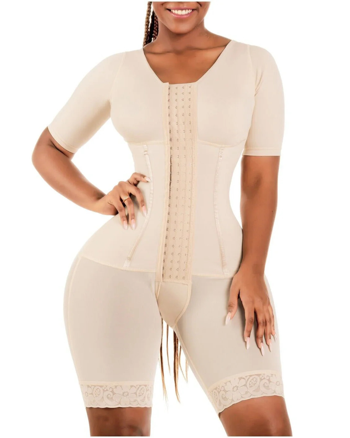 Womens Corset Bodyshaper High Compression Garment Abdomen Control Double Bodysuit Waist Trainer Open Bust Shapewear Faja 240715