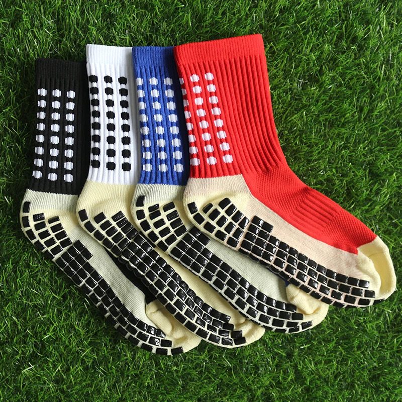3 pairs 3439 children breathable sports soccer socks square silicone nonslip grip football calcetines hombre 240715