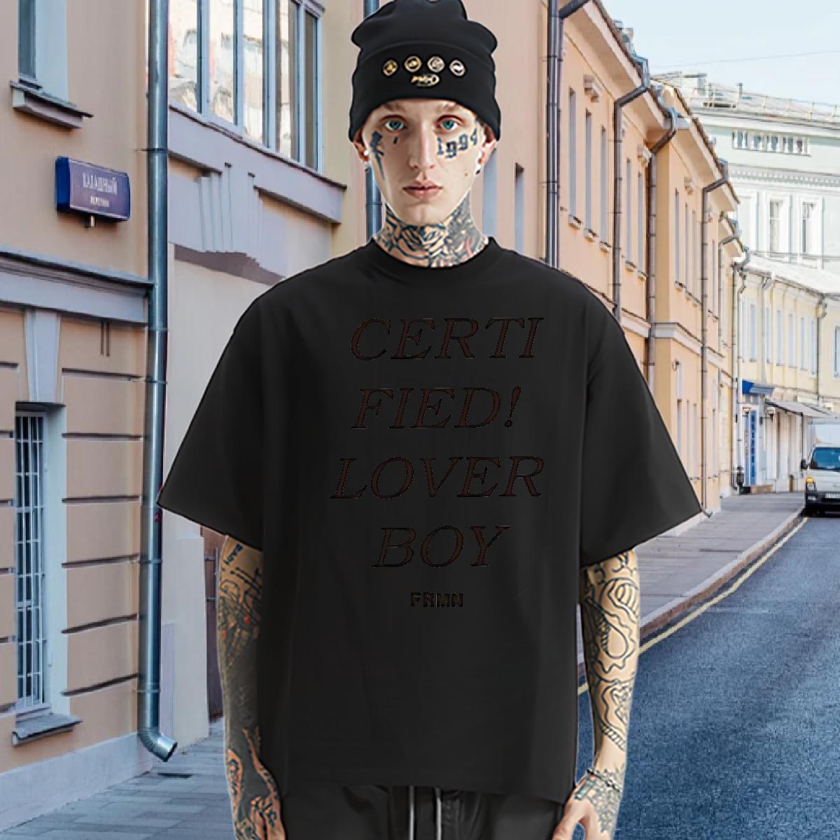 2024 DIY T-Shirts for Men fashion 100% Cotton 230g Graphic Casual Men Tees O-Neck Short Sleeve Cotton High Quality