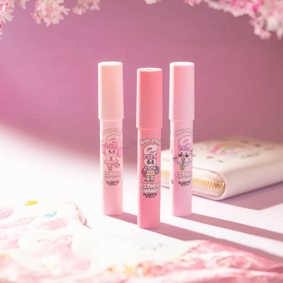 FLORTTE Esther Bunny Blusher Stick Pen Natural Nude Makeup Delicate Cream To Powder 3.5g Women Beauty Face Makeup CosmeticsM240716