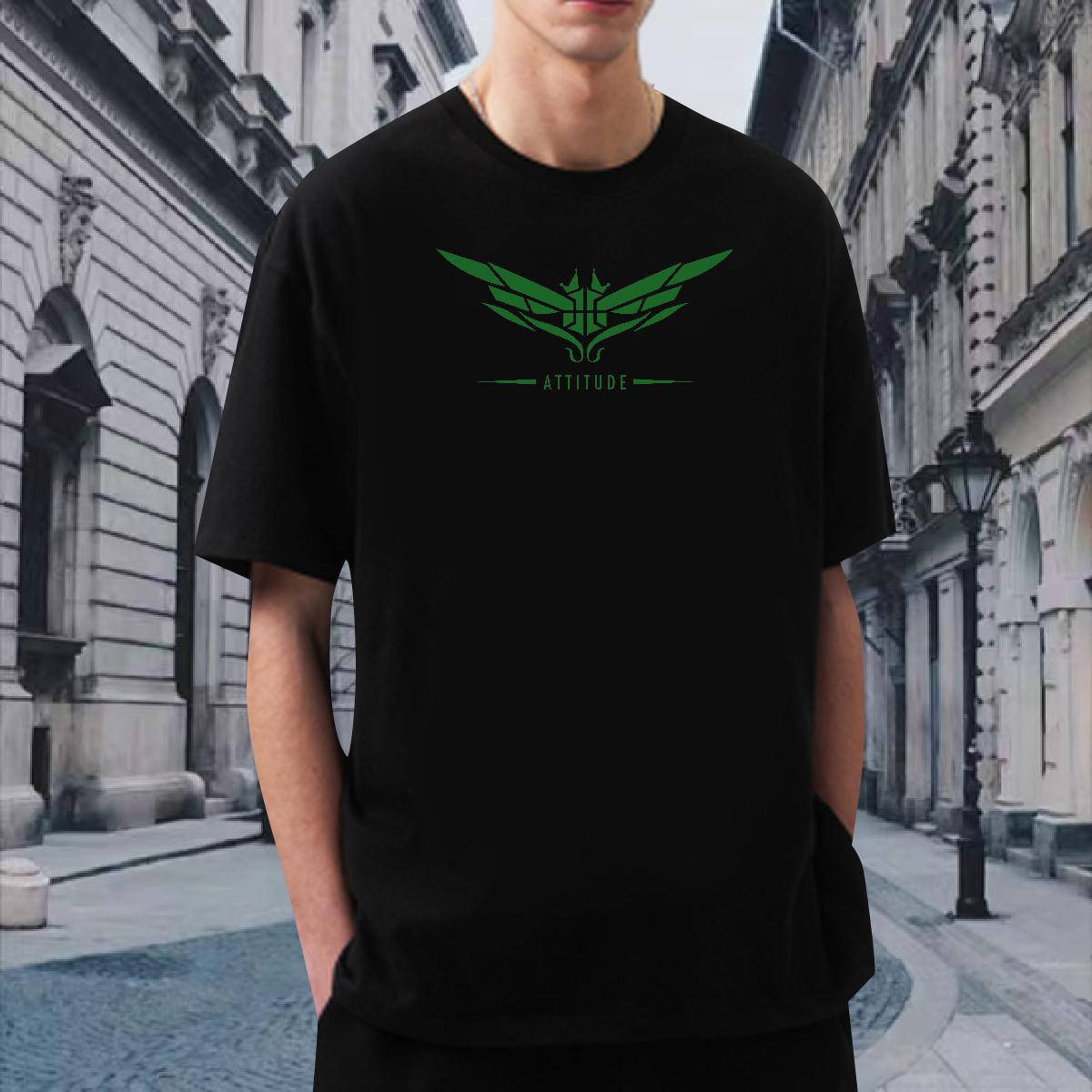 Casual New T-Shirts KOREAN 230g Cotton Graphic Tshirts Home Outdoor Crew Neck Cotton Breathable Loose Fit Tees