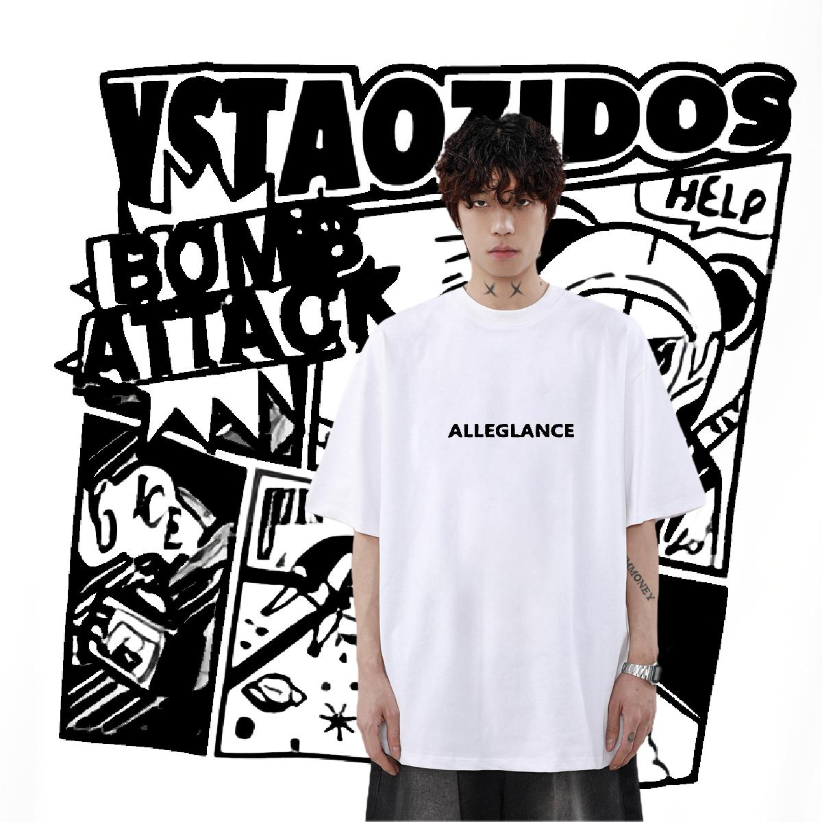 Brand T Shirt For Man Cartoon Print Summer Casual Men Tops Tees Cotton O Neck Short Sleeves Soft