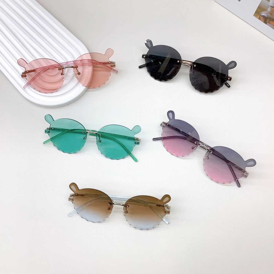 Sunglasses New Childrens Sunglasses Fashion Sun Protection UV Protection Baby Glasses Korean Edition Childrens Glasses Tide