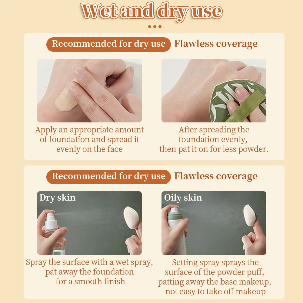 Soft cosmetic sponge set face concealer brush XL powder puff with storage box female beauty cosmetics pad puff cosmetics accessories 240715