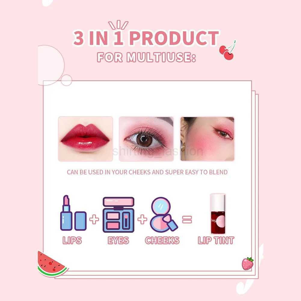 Lip Gloss Tint Makeup Cheek Tint Blush Moisturizing Mirror Liquid Lipsticks Waterproof Long Lasting Lip Glaze CosmeticCL240716