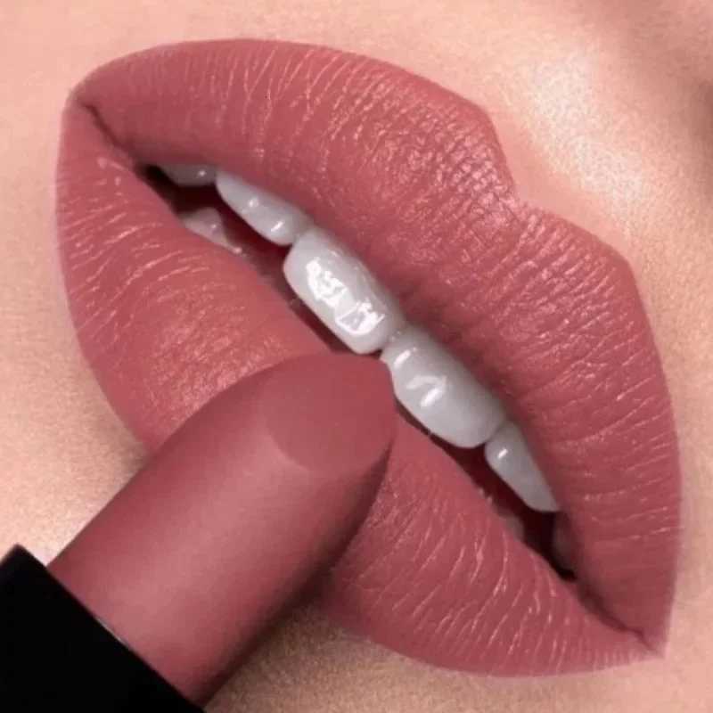Matte Nude Lipstick Lip Liner Pen Set Long Lasting Waterproof Non-stick Cup Sexy Brown Lips Contour Tint Smooth Lip Gloss Makeup zxx240715