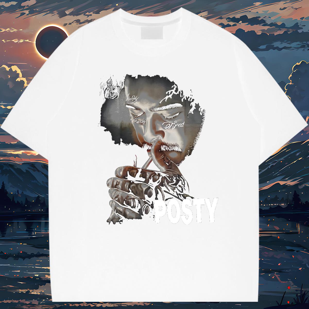 Loose Mens T Shirts ZCY-240626001 230g Cotton Casual Beach Short Sleeve Cotton O-Neck Men Tops Tees Fashion New Graphic Tops Shirt