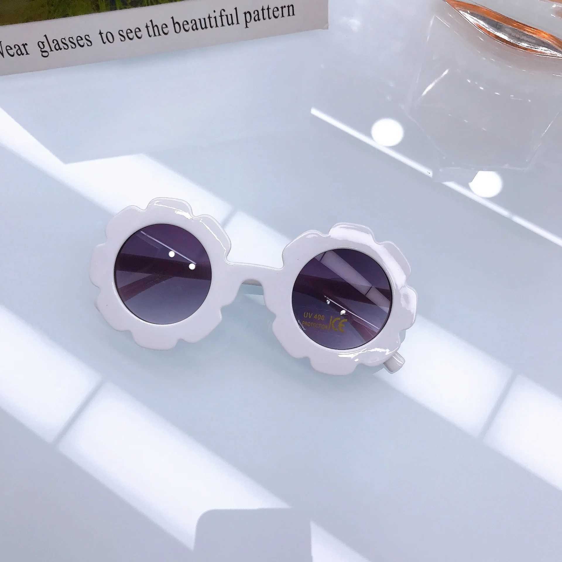 Sunglasses New Childrens Sunflowers Fresh Summer Glasses Baby Sunglasses Sun Protection Super Cute Sunglasses
