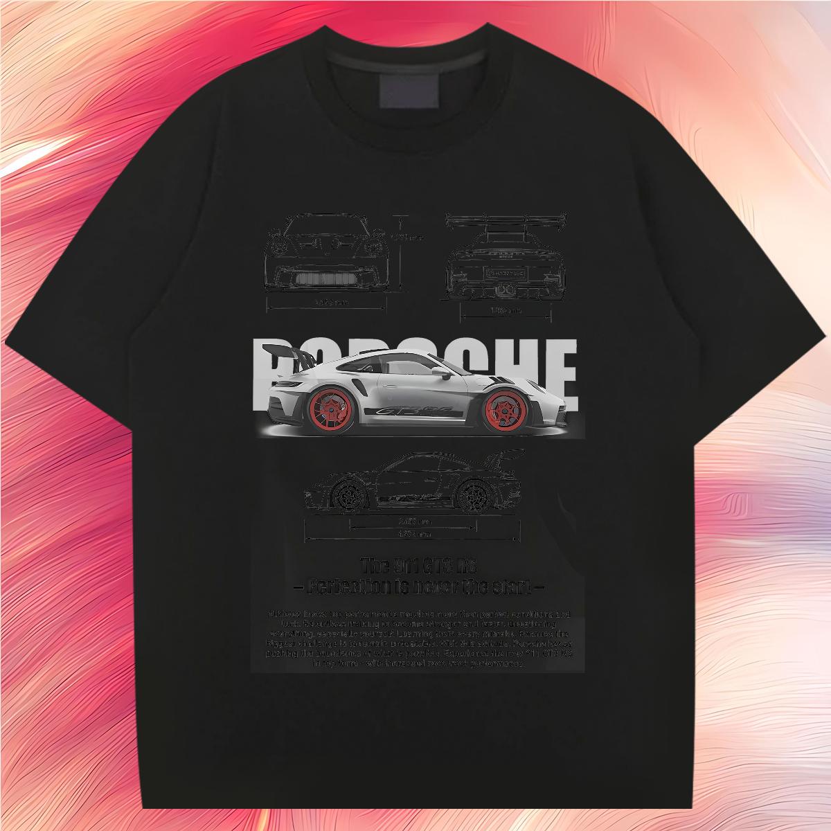 Brand Men Tops Tees fashion 100% Cotton 230g Crew Neck Cotton Breathable Sport T shirt Custom Anime New Designer Polos