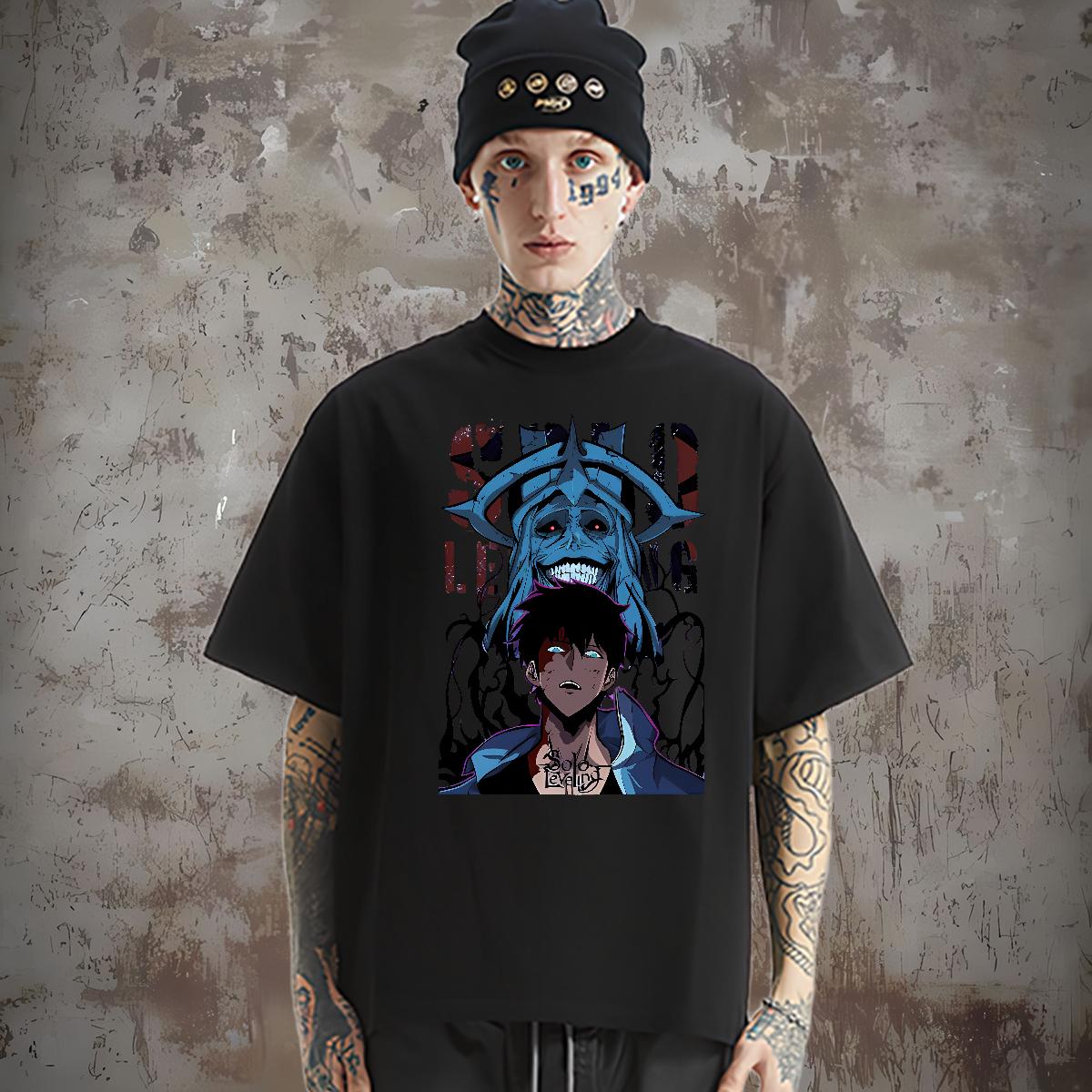 High Quality Men Tees fashion 230g Cotton Short sleeve Cotton Soft Street Casual T-Shirts Custom Anime Designer Tshirts