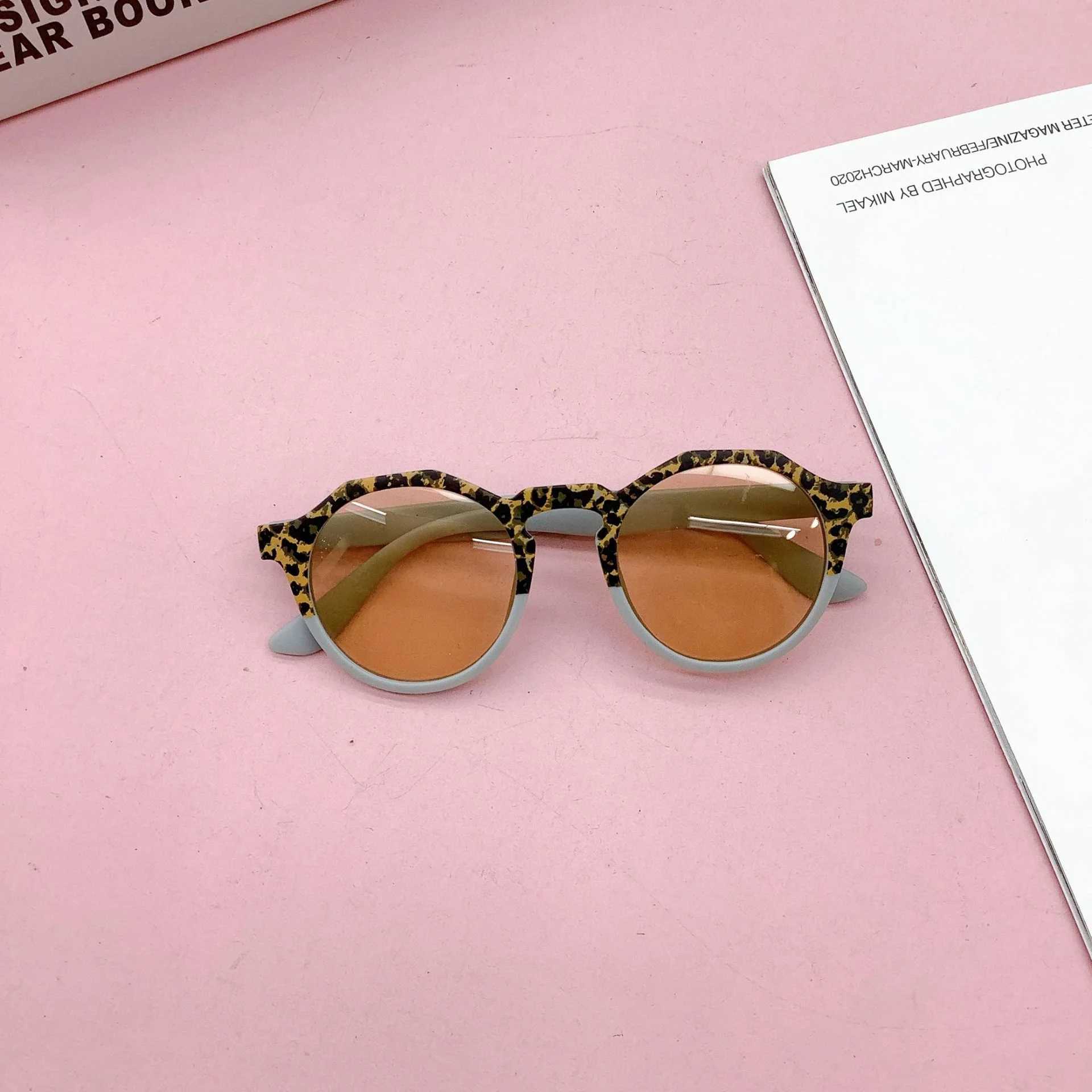 Sunglasses New Childrens Sunglasses Cartoon Fashion Shading Sun Protection Sunglasses Cute Baby Concave Shape Glasses