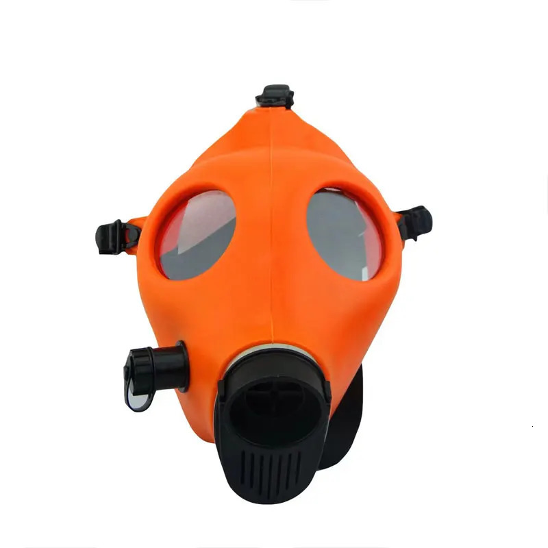 Silica Gel Gas Mask Fetish Latex Rubber Hood Breath Control Conquer Choking Headgear Cosplay Costume Party Wear 240712