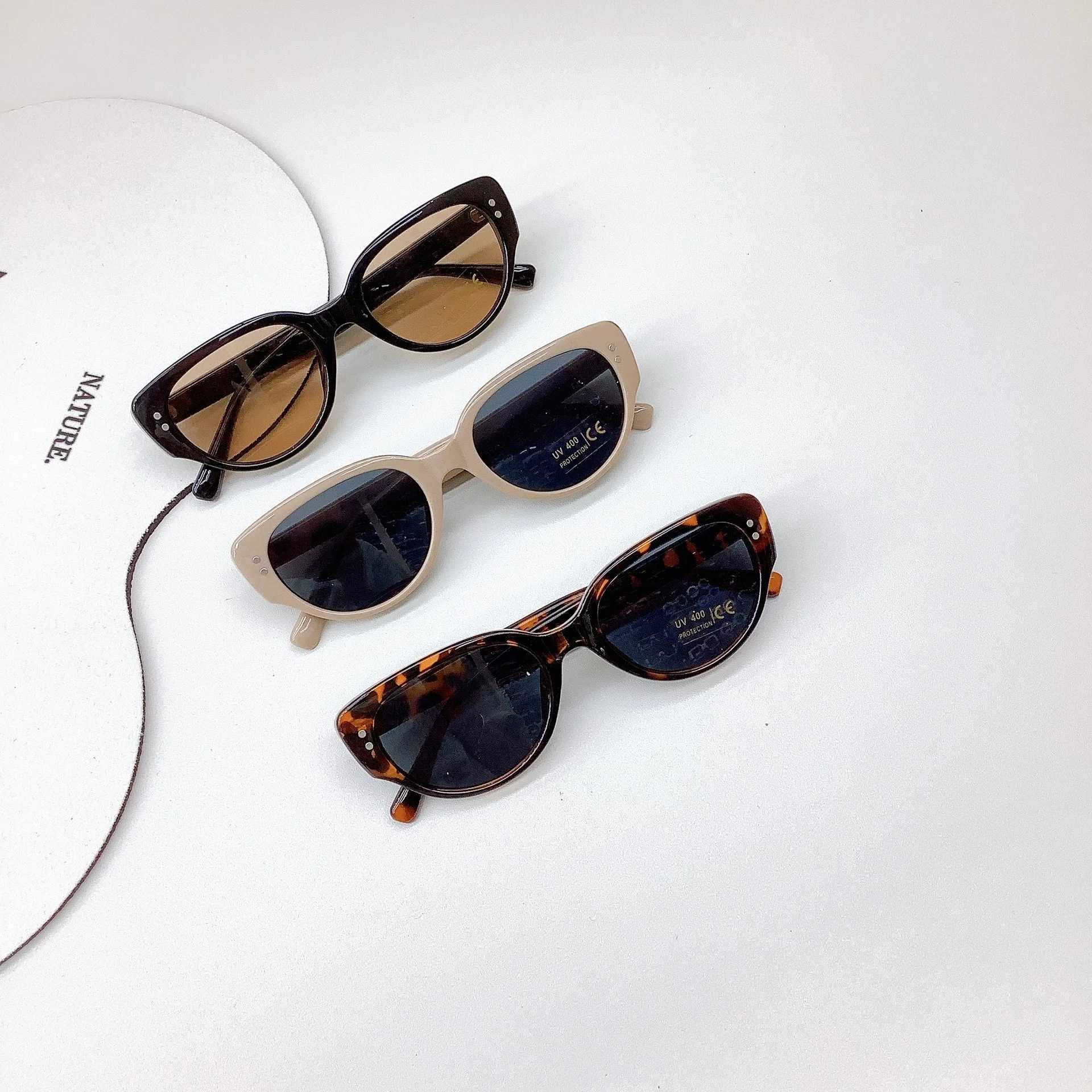 Sunglasses New Childrens Sunglasses Fashion Cute Boys and Girls Sunglasses Trend Baby Sunshade and UV Protection Glasses