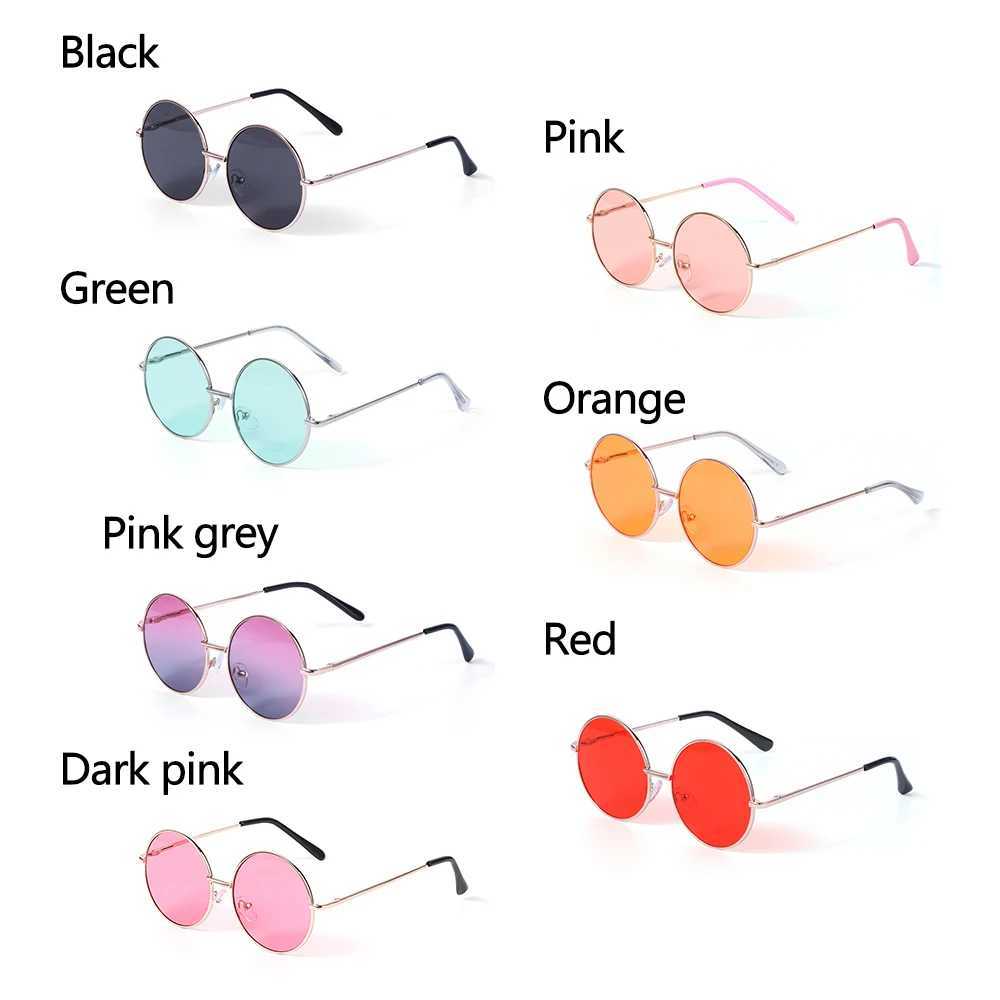 Sunglasses 1PC Retro Sunglasses for Children Candy Color Round Frame Sun Glasses for Boys Girls Anti-UV Vintage Sunglasses Eyewear