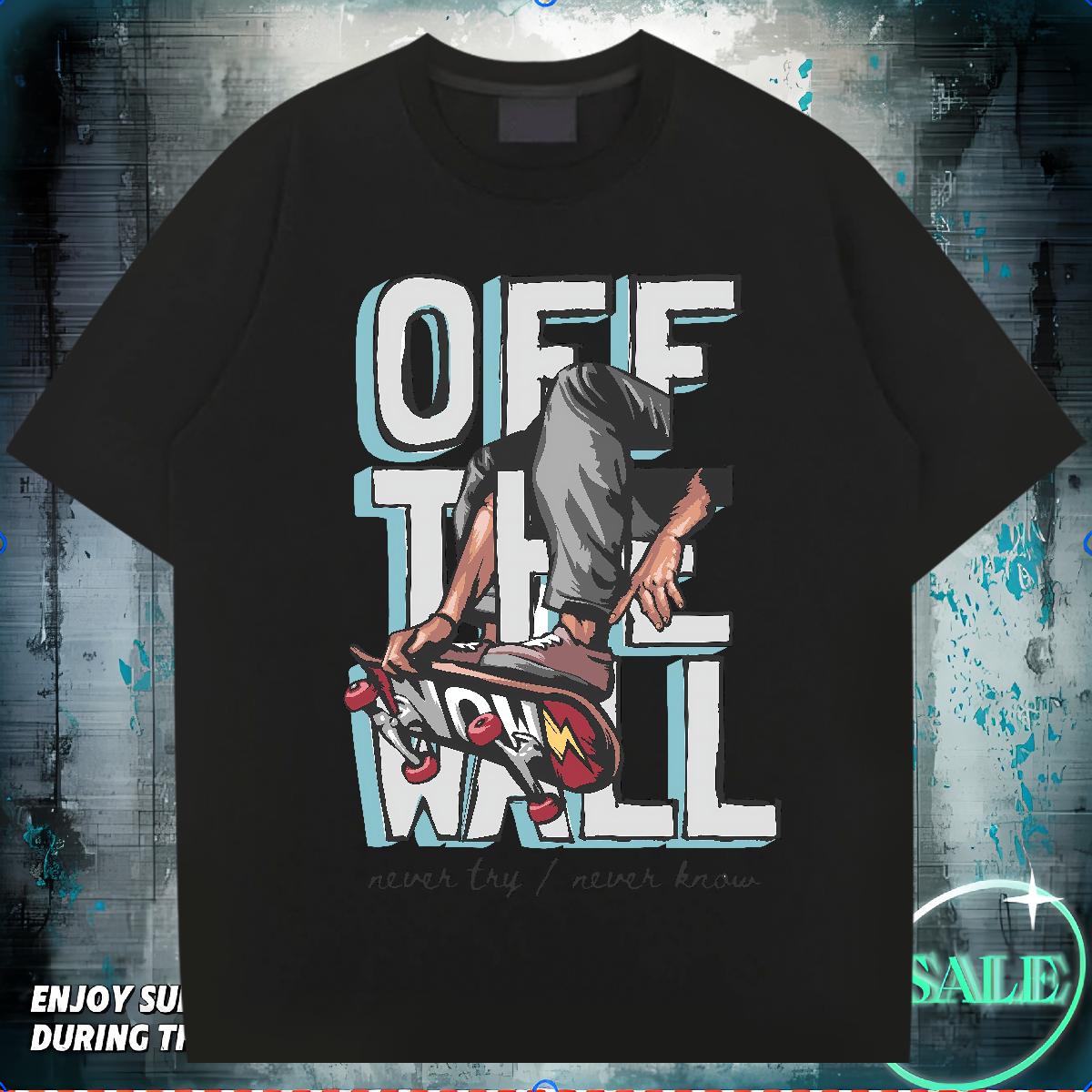 Designer Fashion T Shirts Men Graffiti Art 230g Cotton Custom Anime Men Clothes T-Shirt Sport 180g Cotton Cool Tees