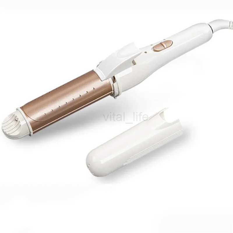 Professional Hair Styling Tools 3 In 1 Gold Ceramic Hair Curling Iron Hair Curler Hair Straightener Heated Roller MultifunctionCL240716