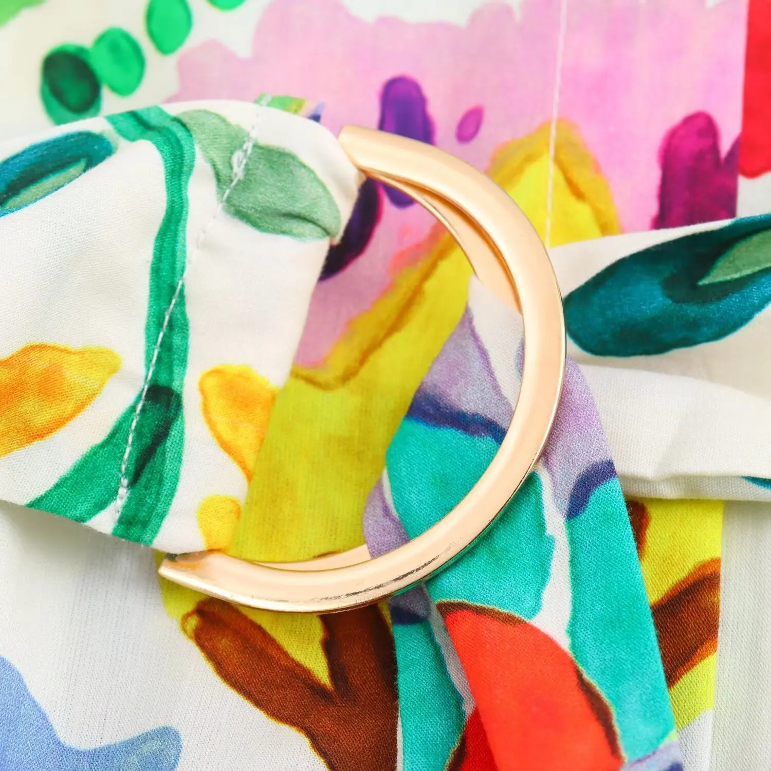 Womens Long Sleeved Dress Flower Printed Shirt Style Slimming Waist Belt Decorating Temperament 240715