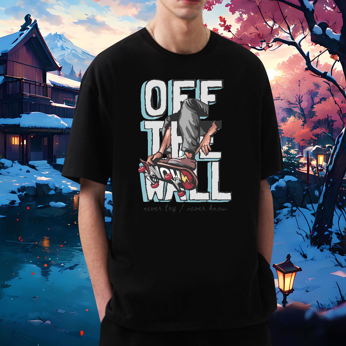 Loose Men Clothes T-Shirt Graffiti Art 230g Cotton Short Sleeve Cotton O-Neck Street Wear T shirt Custom Print Oversized Fashion Tshirts