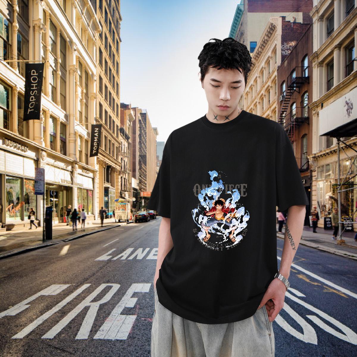 Classic Men T Shirts DIY Logo Street wear Hip Hop Men Tshirts Short Sleeve Cotton O-Neck Comfortable