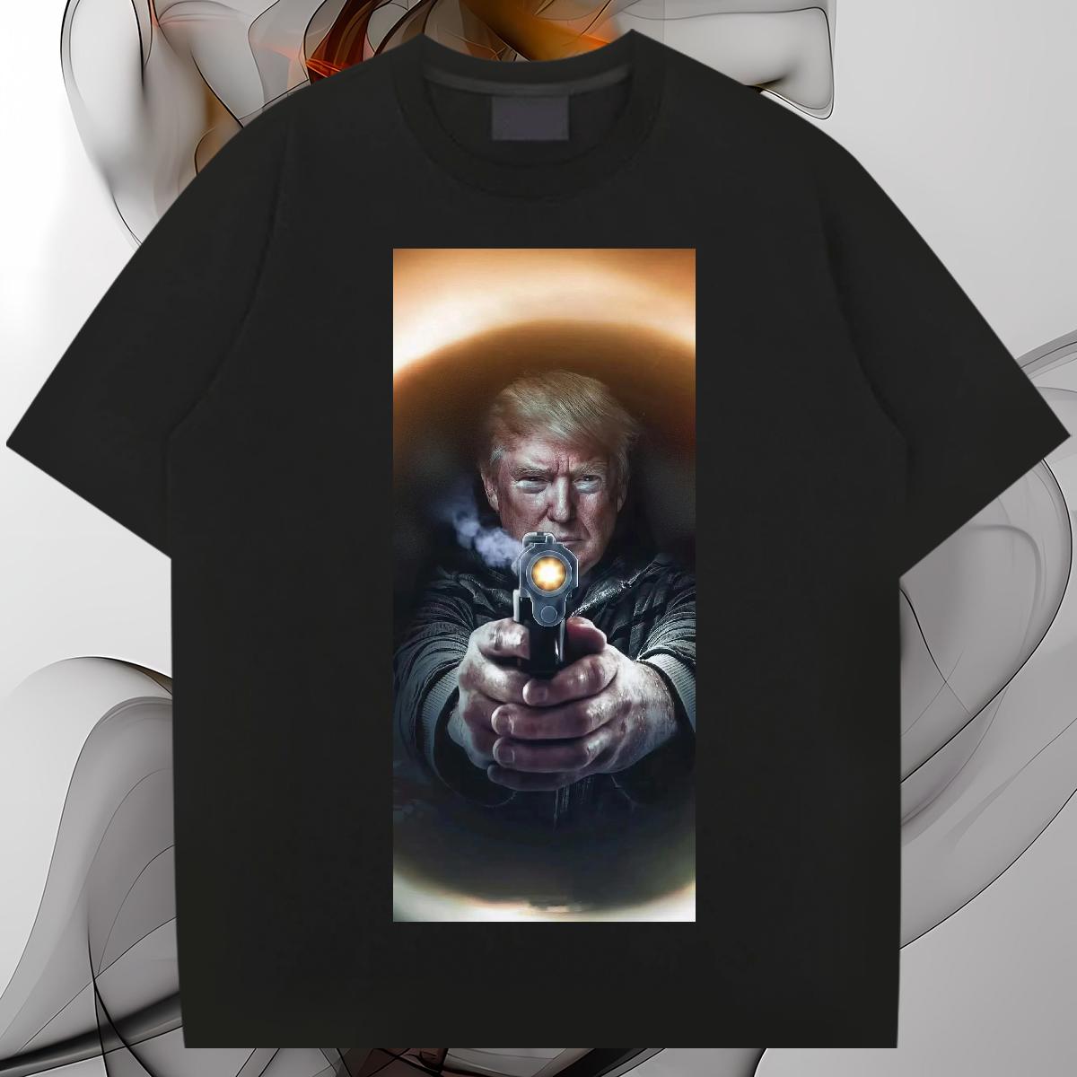 Cool Design T Shirt For Man Fight 100% Cotton 230g Casual Beach Cotton Breathable Soft Mens Tshirts Fashion Design Custom Printed Tops