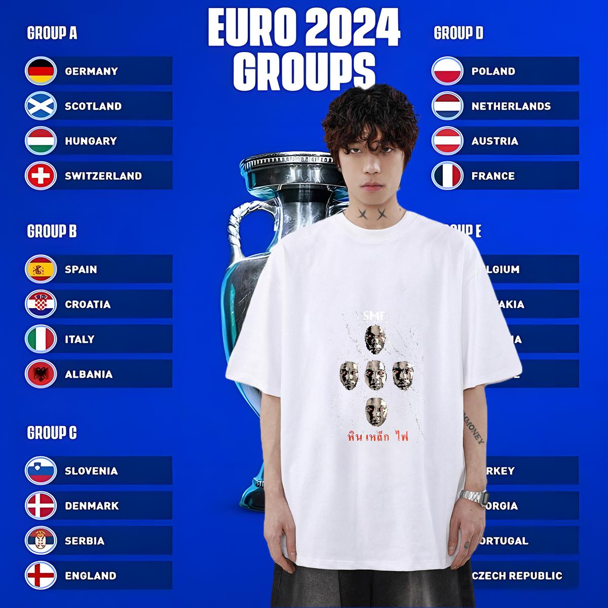 Fashion Design T-Shirts Oversized Hip Hop Street Men Tops Tees Breathable Crew Neck Cotton Classic