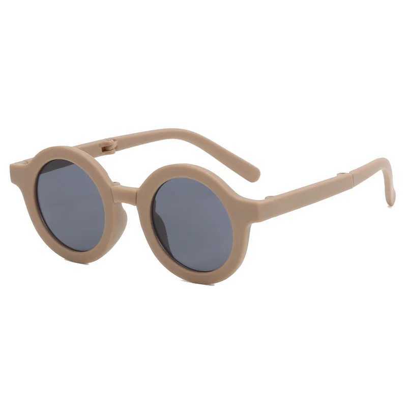 Sunglasses New Fashionable Childrens Cute Baby SunglassesUV400 Foldable Portable Sunshade Sunscreen And UV Resistant Glasses