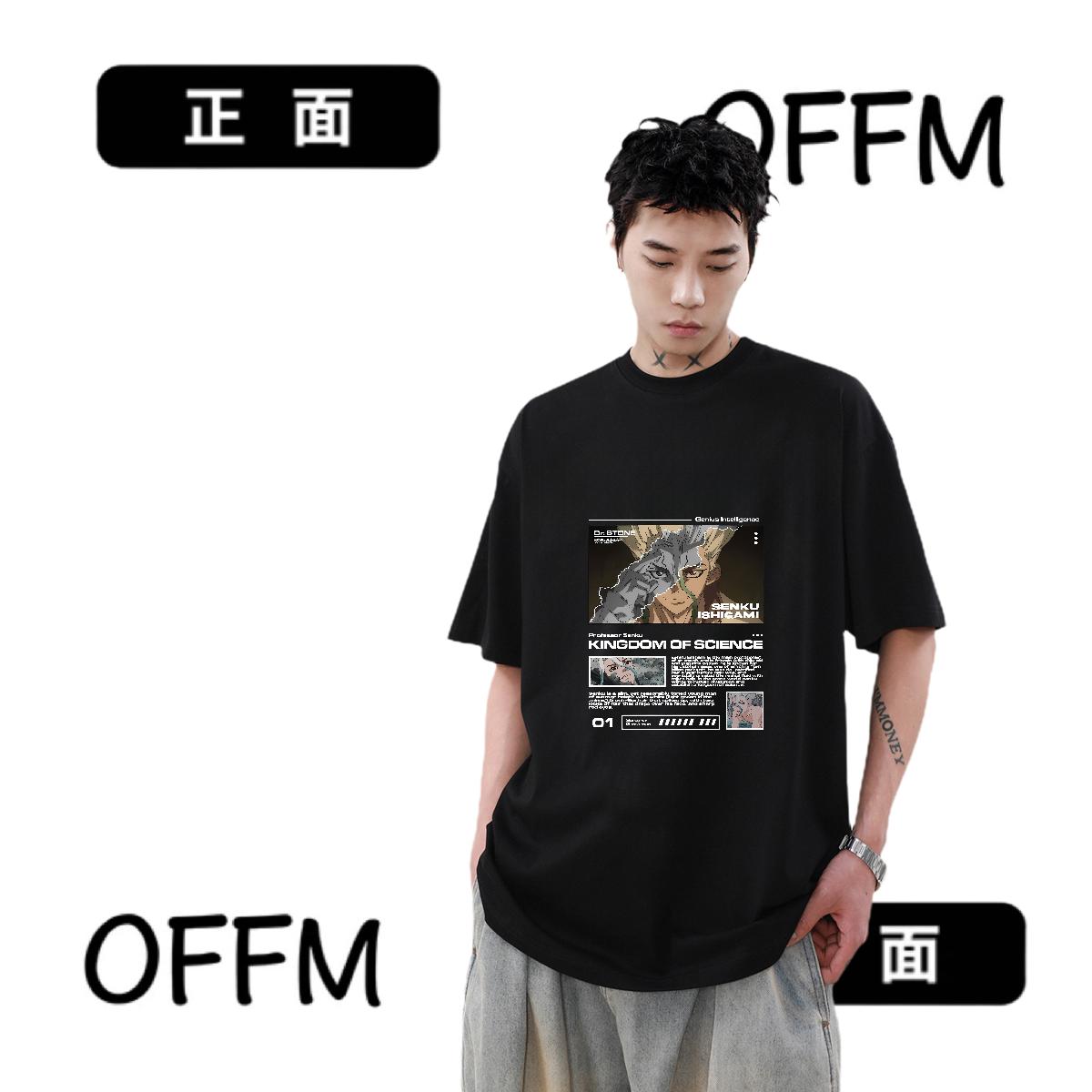2024 Summer T Shirts Men Customized Hip Hop Street Men Clothes T-Shirt Crew Neck Cotton Breathable Wholesale