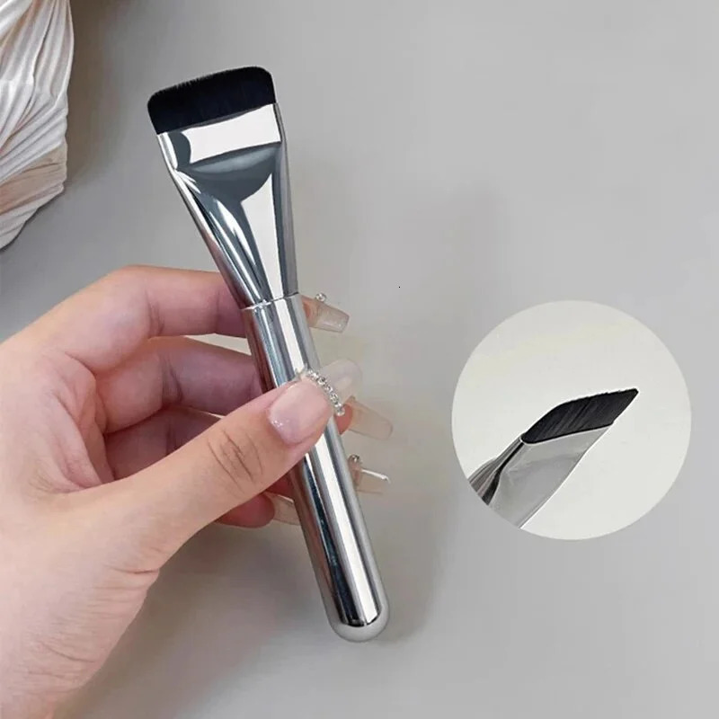 Ultra thin basic brush one line of basic brush ultra-thin traceless invisible eyeliner brush 3 cosmetic brushes tool set 240715