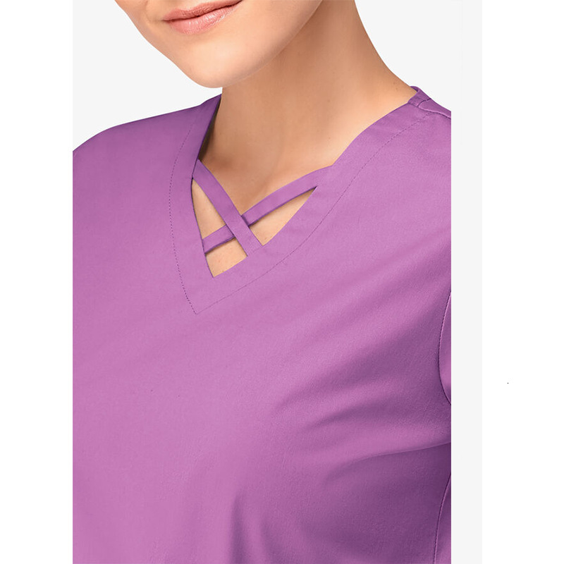 Scrubs Scrubs for Women Uniform New Product New Arrival Non-ironing Long High Elasticity French Popular Ventilation Printing Leisure Time Temperament 