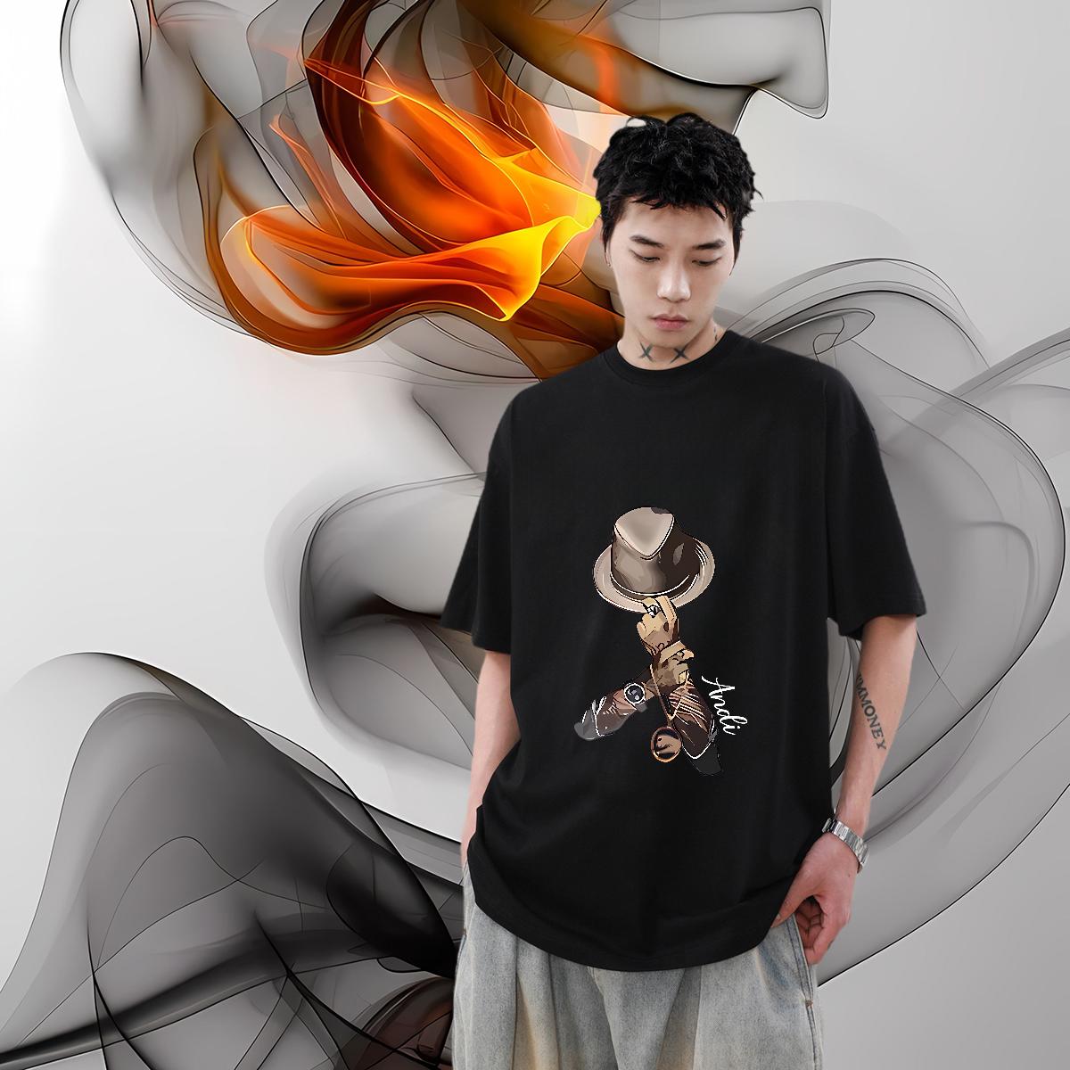 High Quality Men Tops Tees Cotton Breathable Soft Daily Outfit T shirt DIY Logo Fashion Casual Tops Shirt