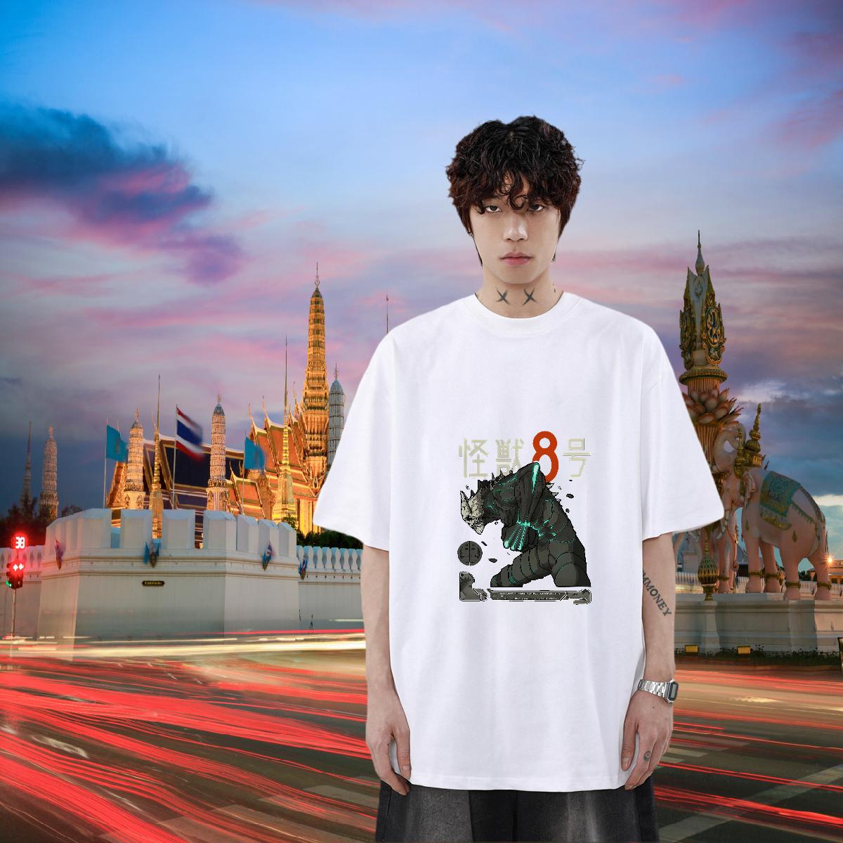 Loose Man T Shirts Casual Breathable Short Sleeve Men Tshirts 2024 DIY Cartoon Printing S-3XL Clothings