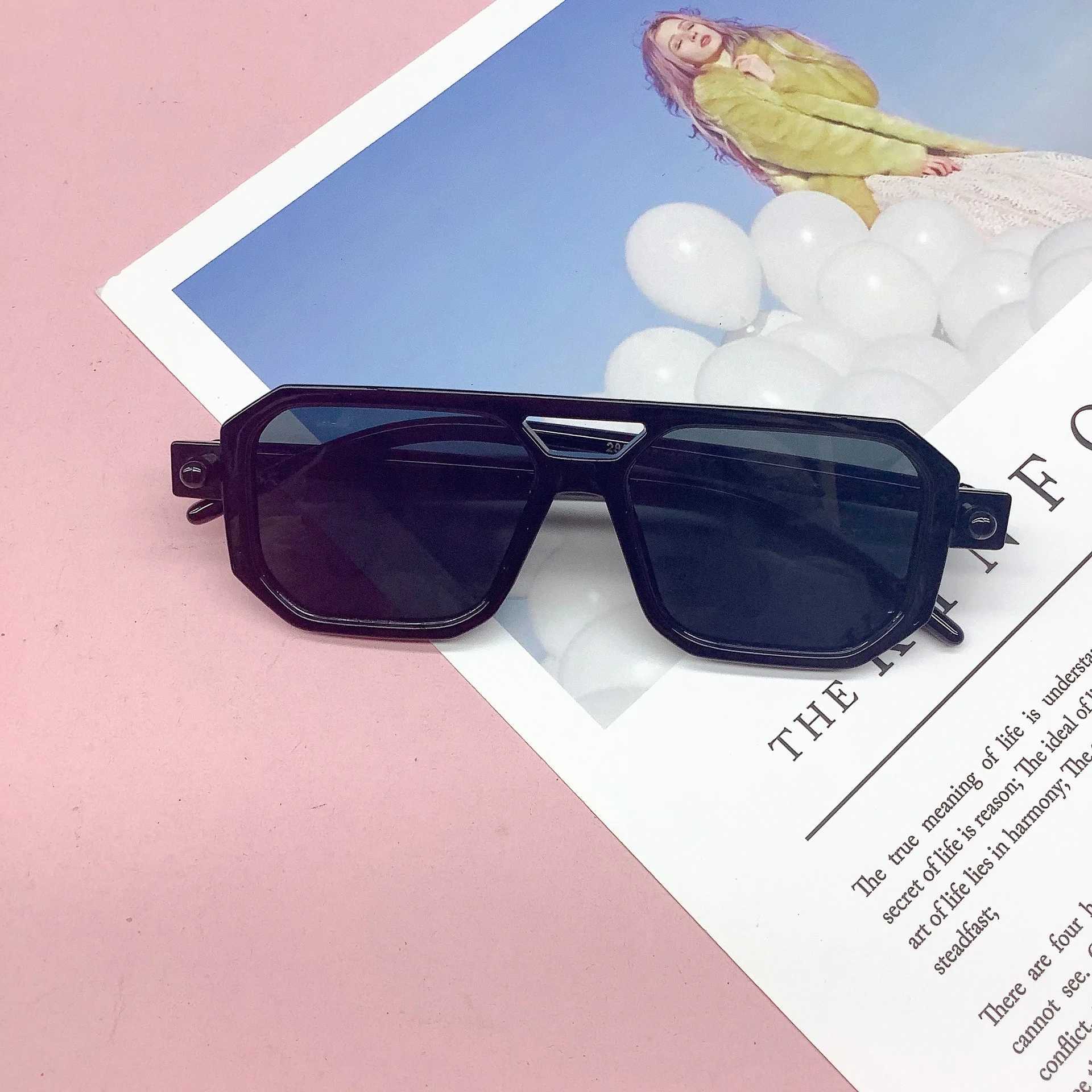 Sunglasses Fashion double-beam childrens sunglasses version travel modelling baby sunglasses trend sunglasses