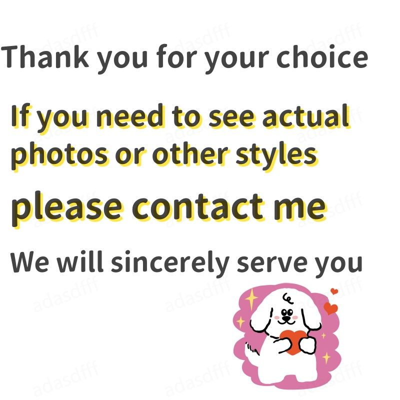 Send me the required product pictures and tell me your color pictures and sizes