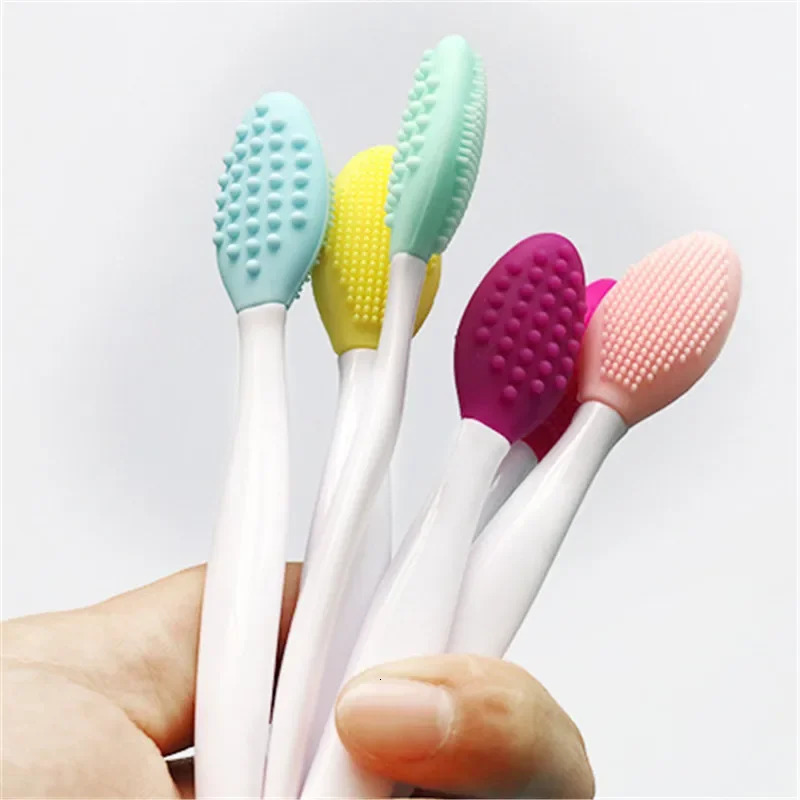 5-color silicone multifunctional face brush exfoliating blackhead cleaning brush lip cleaning tool professional beauty tool 240715