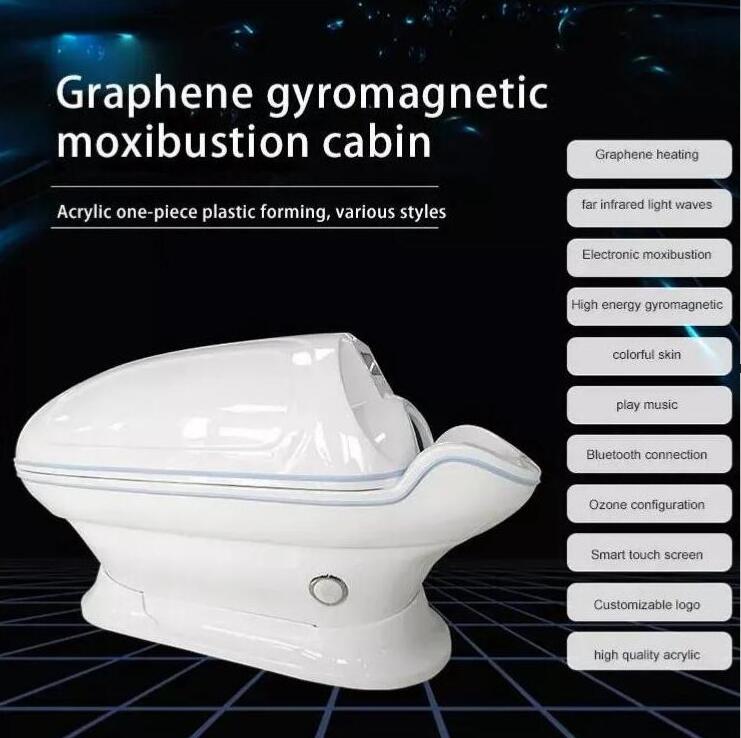 Salon usse Graphene Terahertz Magnetic Infrared steam slimming spa capsule magic hydrotherapy capsule led light Steam heating fumigation beauty machin