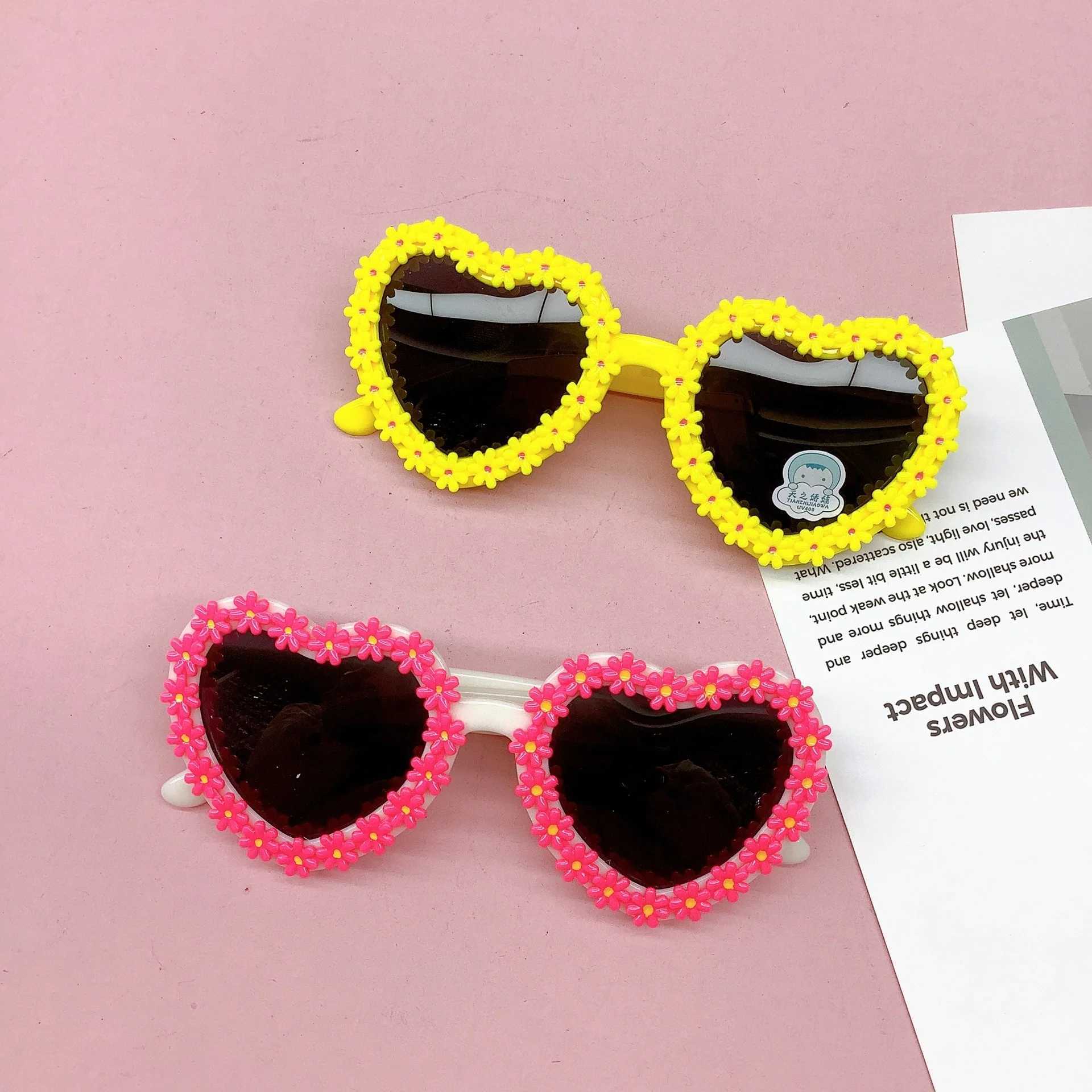 Sunglasses New love fashion childrens sunglasses for travel UV resistant concave shape wear silicone polarized eye protection glasses