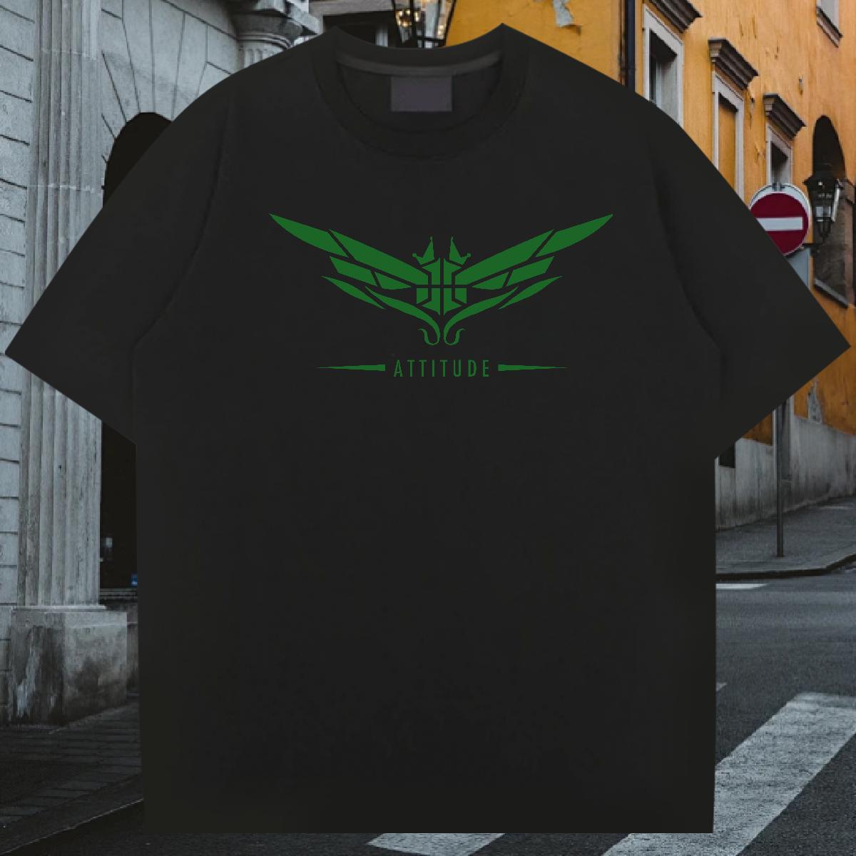 New Designer T-Shirts Wing 100% Cotton 230g Anime Print Men Tshirts Casual Daily Wear Cotton O Neck Short Sleeves High Quality Tops