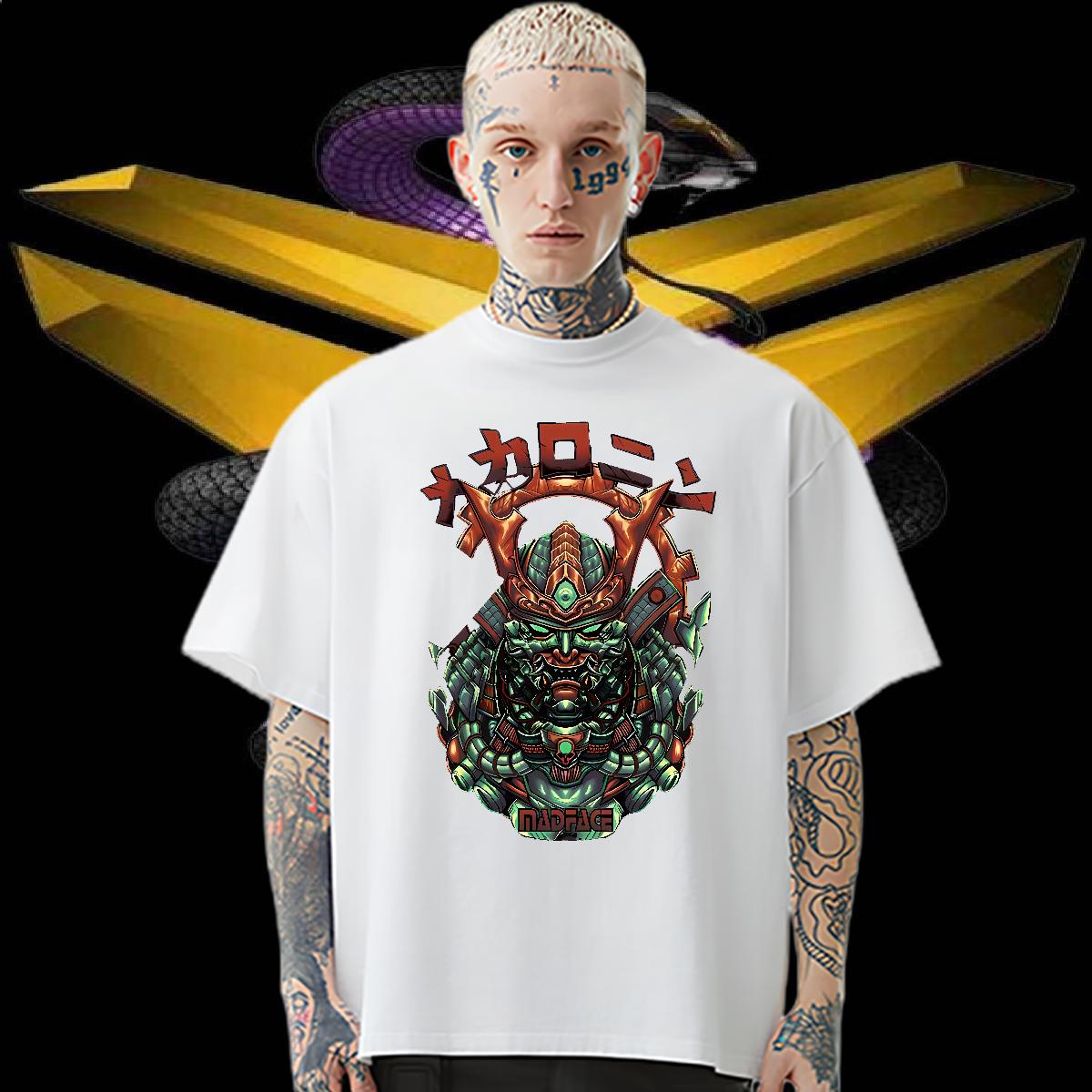 Stylist T-Shirts for Men fashion 100% Cotton 230g Customized Print Anime Printing Street Tshirts Breathable Short Sleeve Unisex