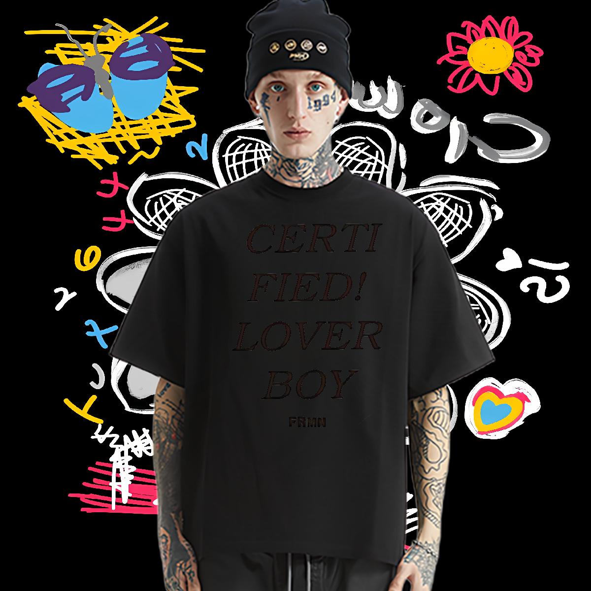 Custom T Shirt For Man fashion 230g 100% Cotton Custom Cartoon Home Outdoor Tshirt for Man Woman Short sleeve Cotton Soft Loose Fit