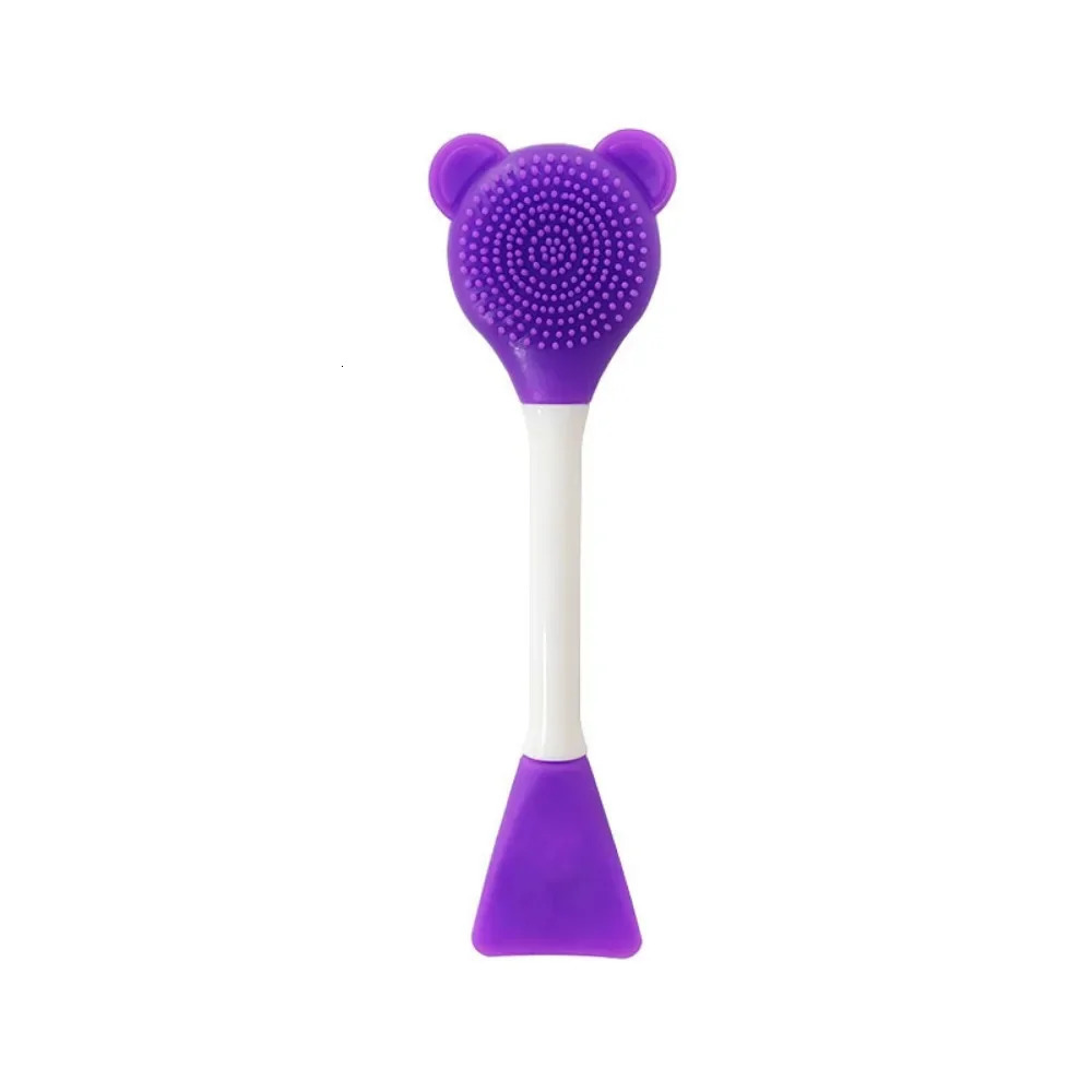 cleanser pore cleaner exfoliator cute bear shaped silicone cleansing brush scrub brush skin care tools 240715