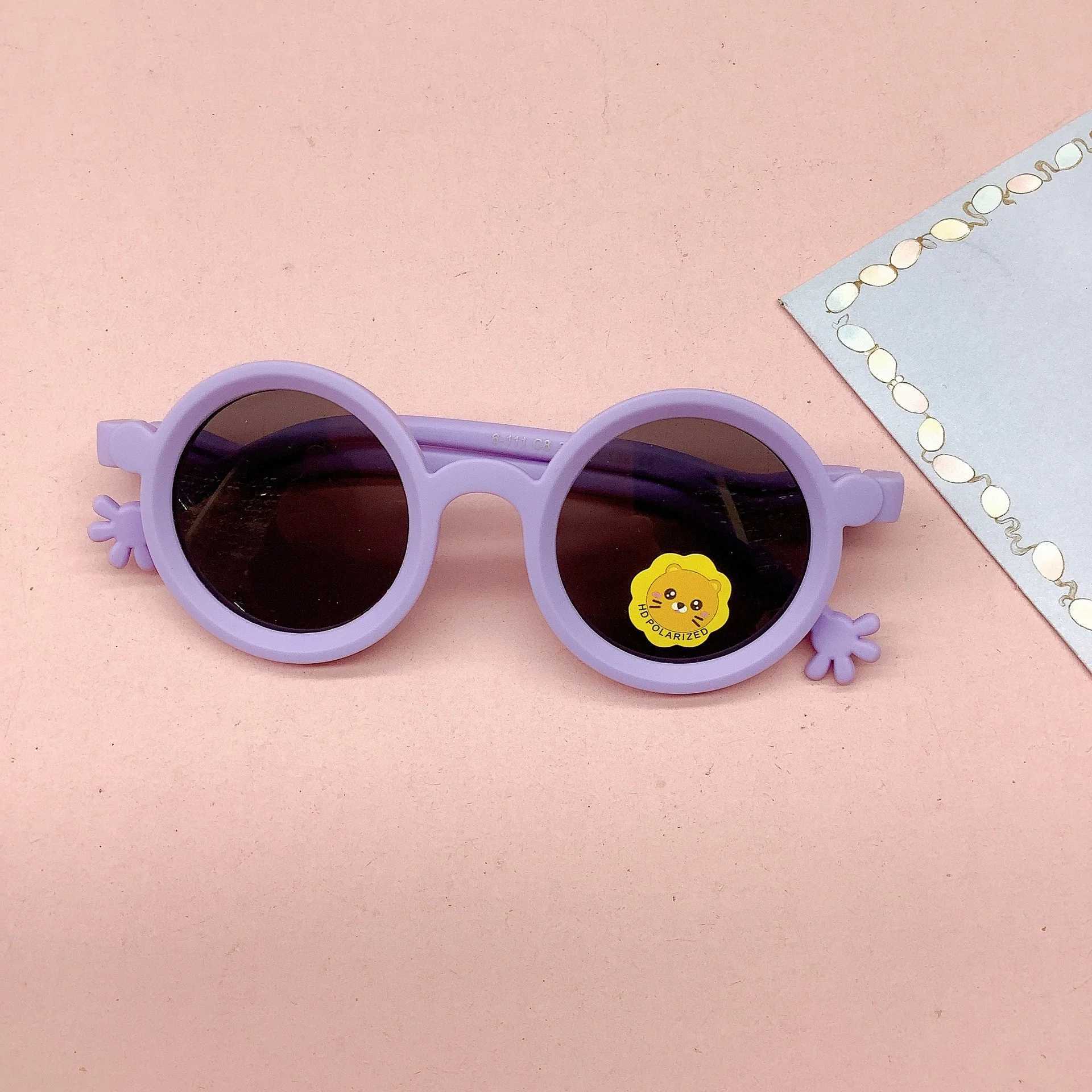 Sunglasses Childrens sunglasses new fashion silicone polarized baby concave shape photo eye protection sunglasses trend