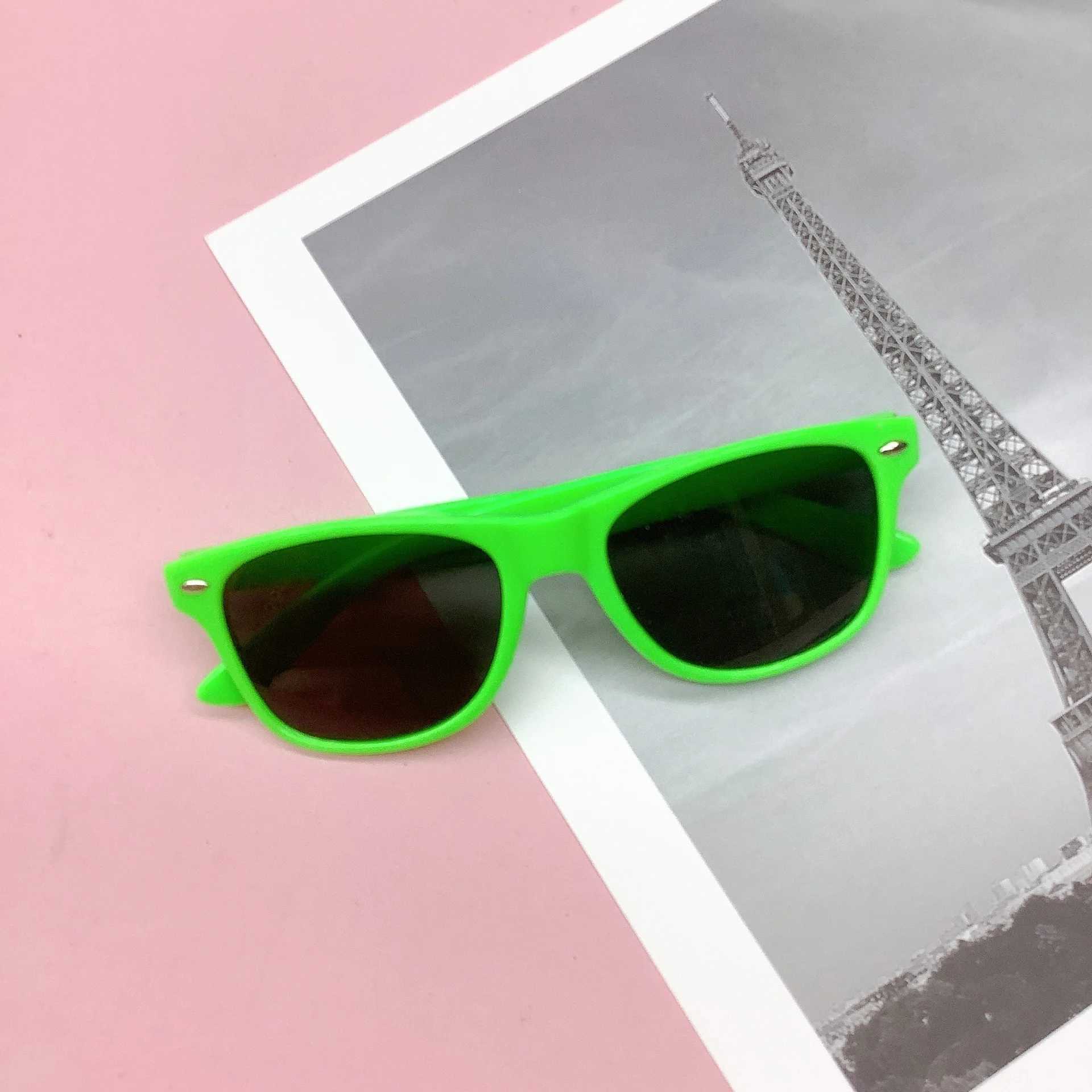 Sunglasses New fashion rice childrens sunglasses boys and girls round frame sunglasses anti-ultraviolet sunglasses