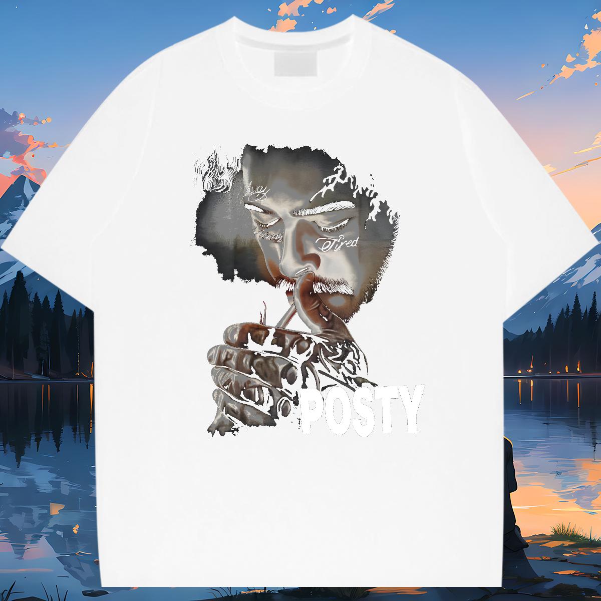 Brand T shirt ZCY-240626001 230g 100% Cotton Outdoor Short sleeve Cotton Soft Men Clothes T-Shirt Custom White Plus Size Tshirts