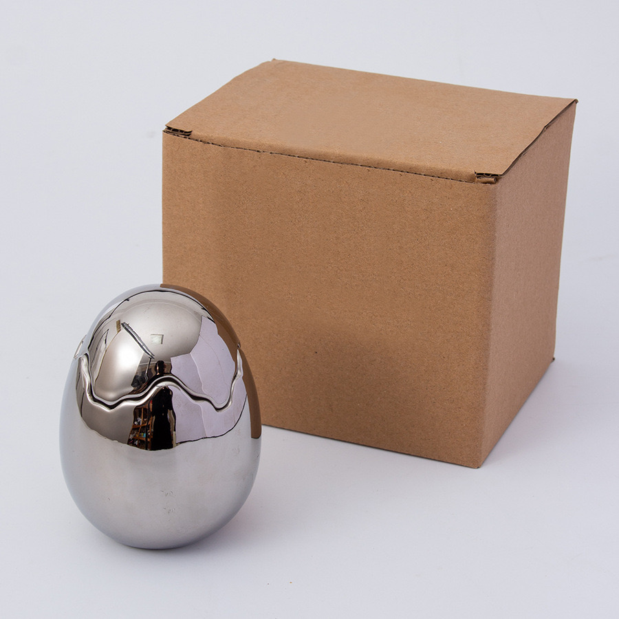 Gold Silver Creative Large Egg shell ceramic plated candle cup ins High appearance level scented candle cup empty bottle custom